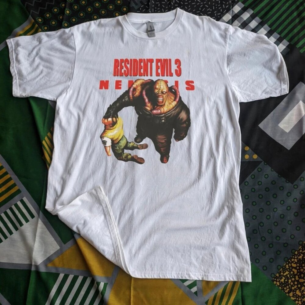 Resident Evil 3 Retro Graphic Video Game Horror Fan Unisex Streetwear T-Shirt 91